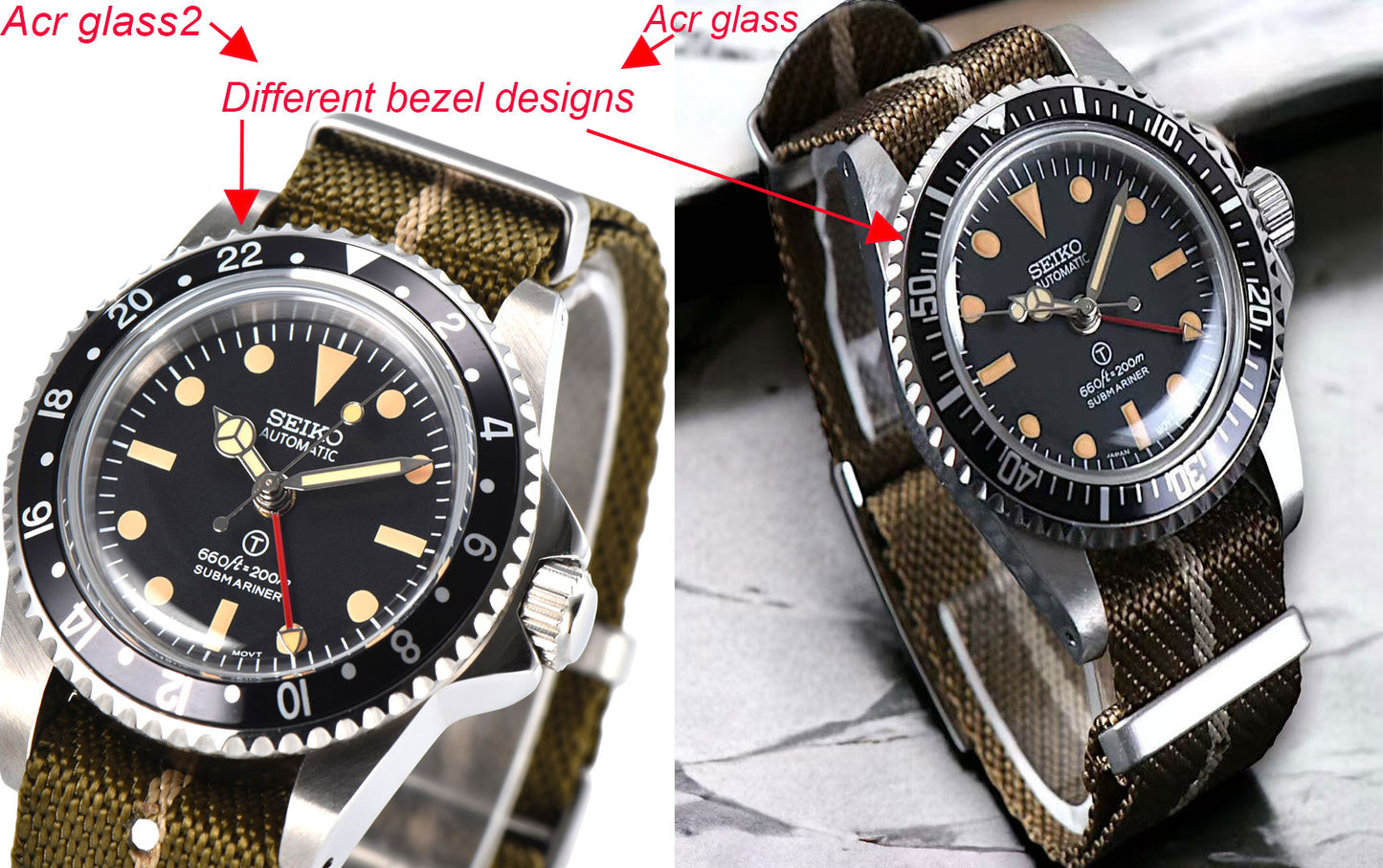 Custom SeikoMilsub Vintage GMT Mod