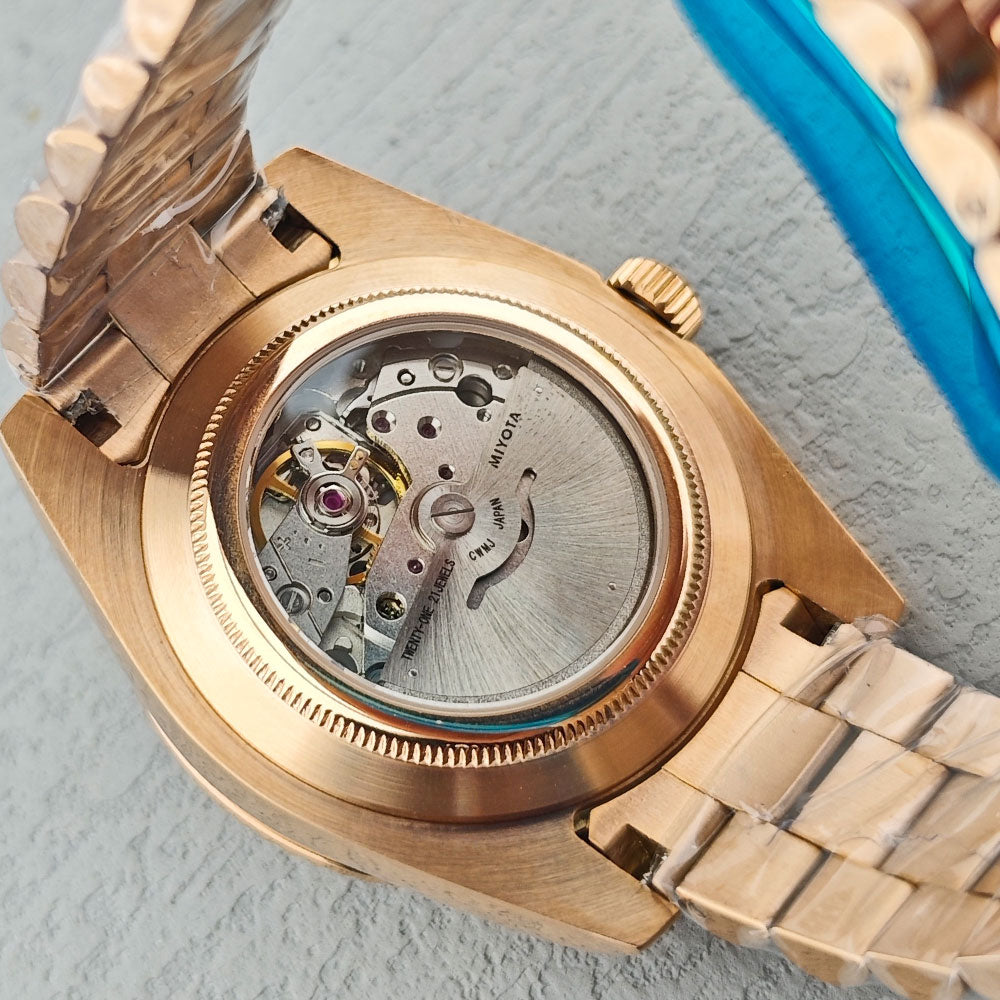 SeikoMod Datejust Sunburst Gold (Jubilee)