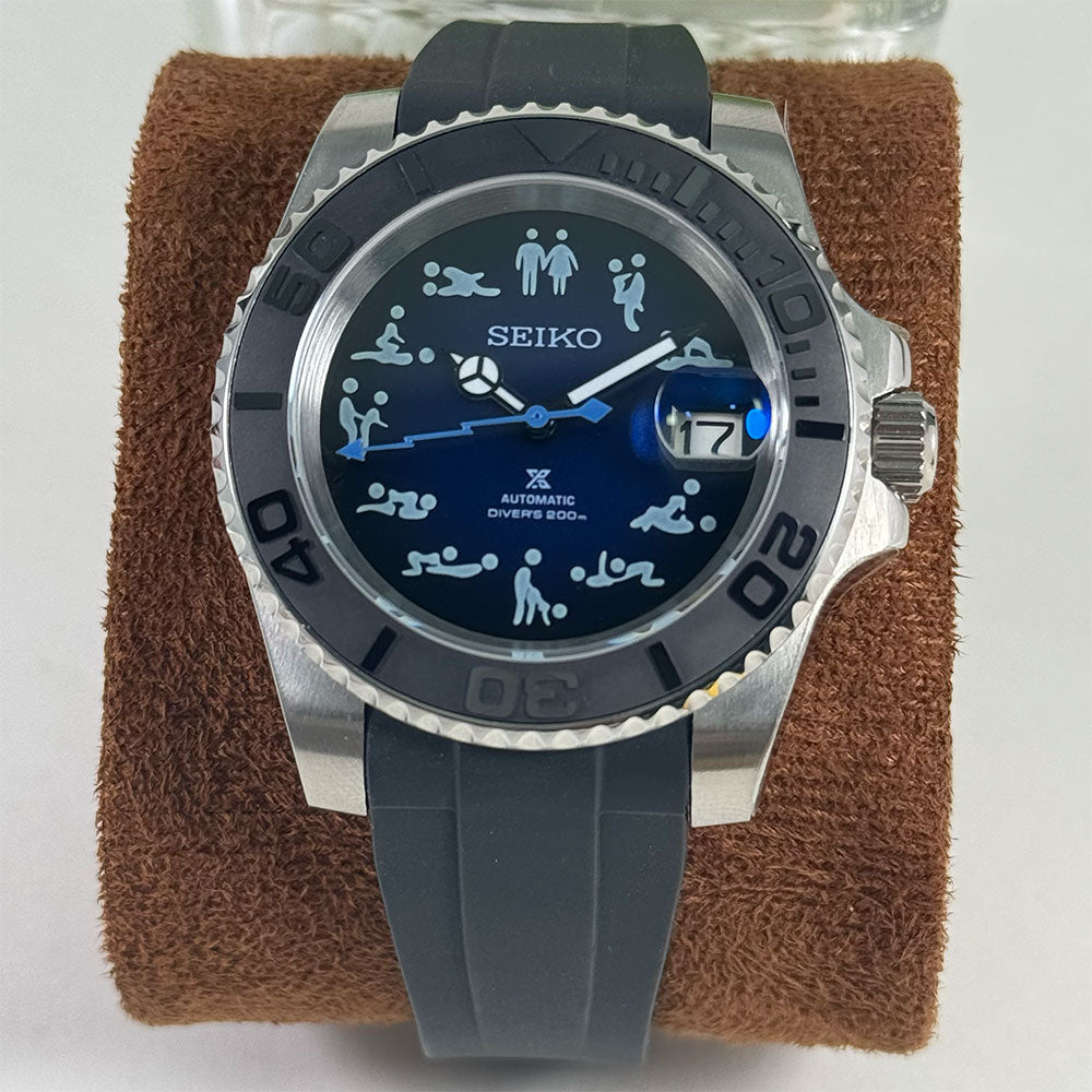 SeikoMod Submariner Funny position
