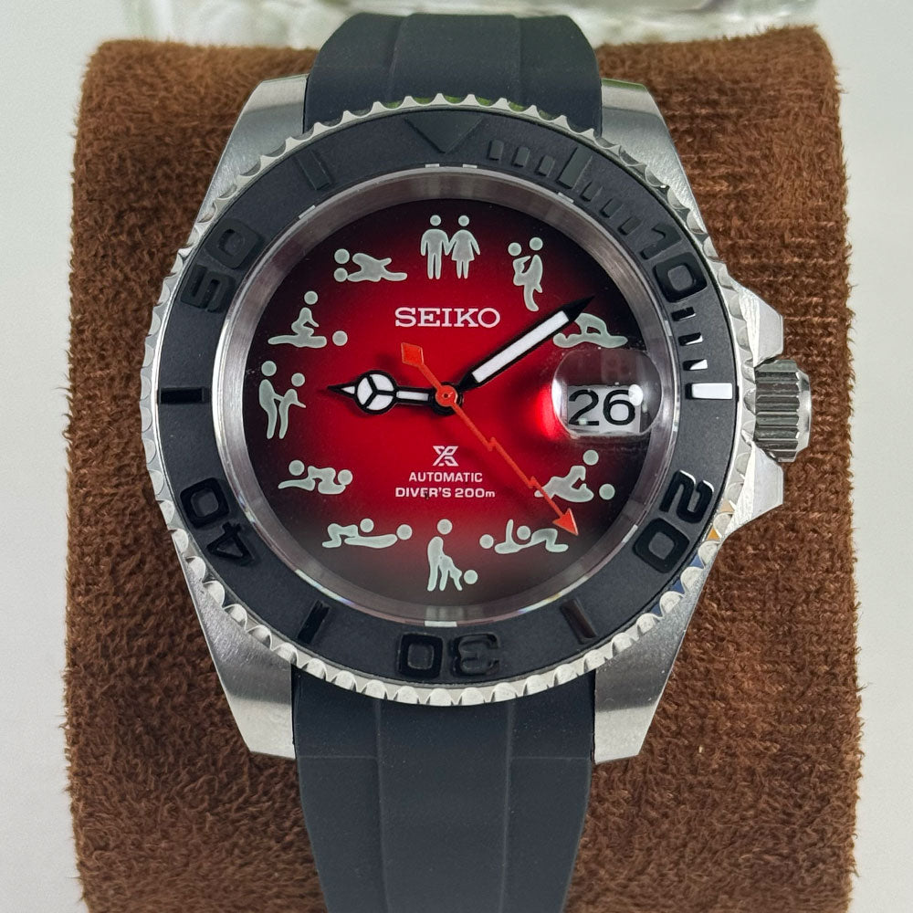 SeikoMod Submariner Funny position