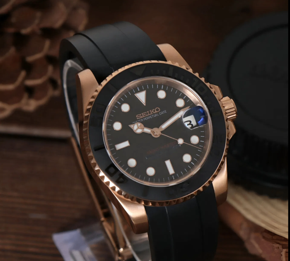 SeikoMod Yacht Master Rose Gold