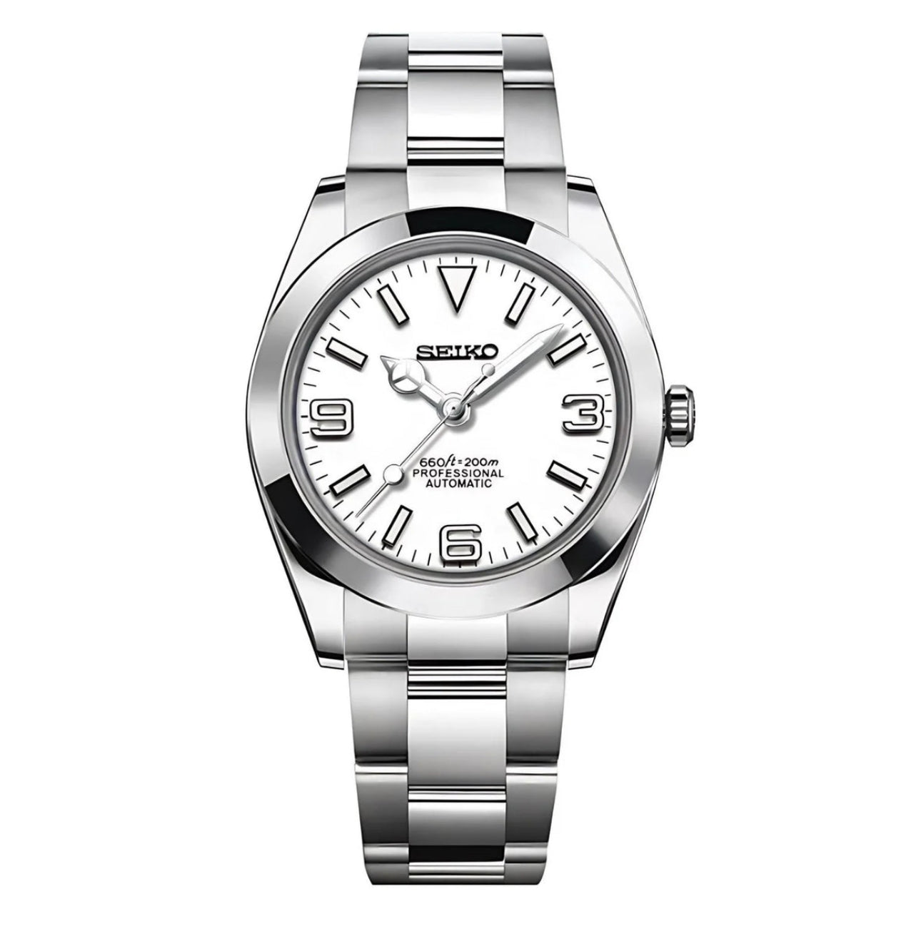 SeikoMod Datejust Oyster White
