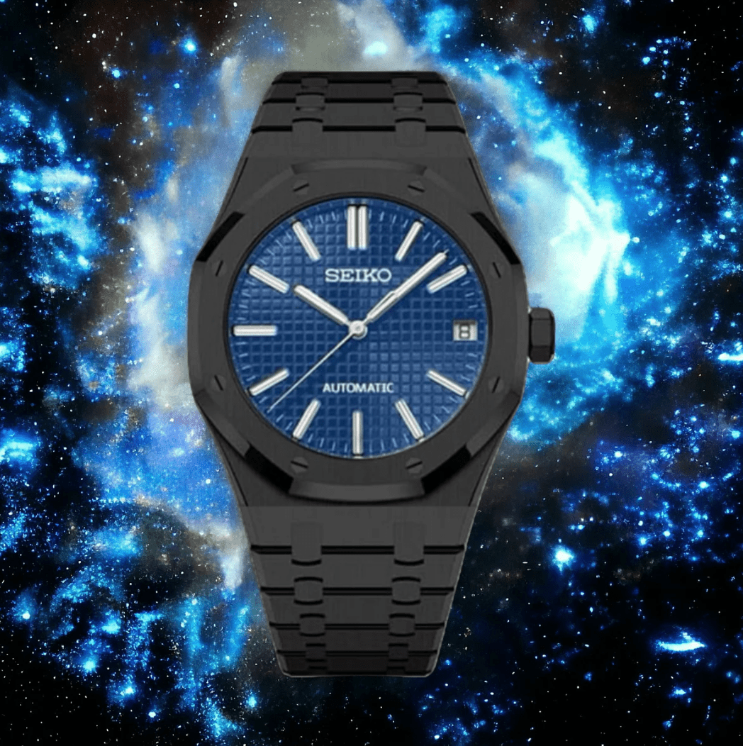 SeikoMod Royal Oak Black - Blue