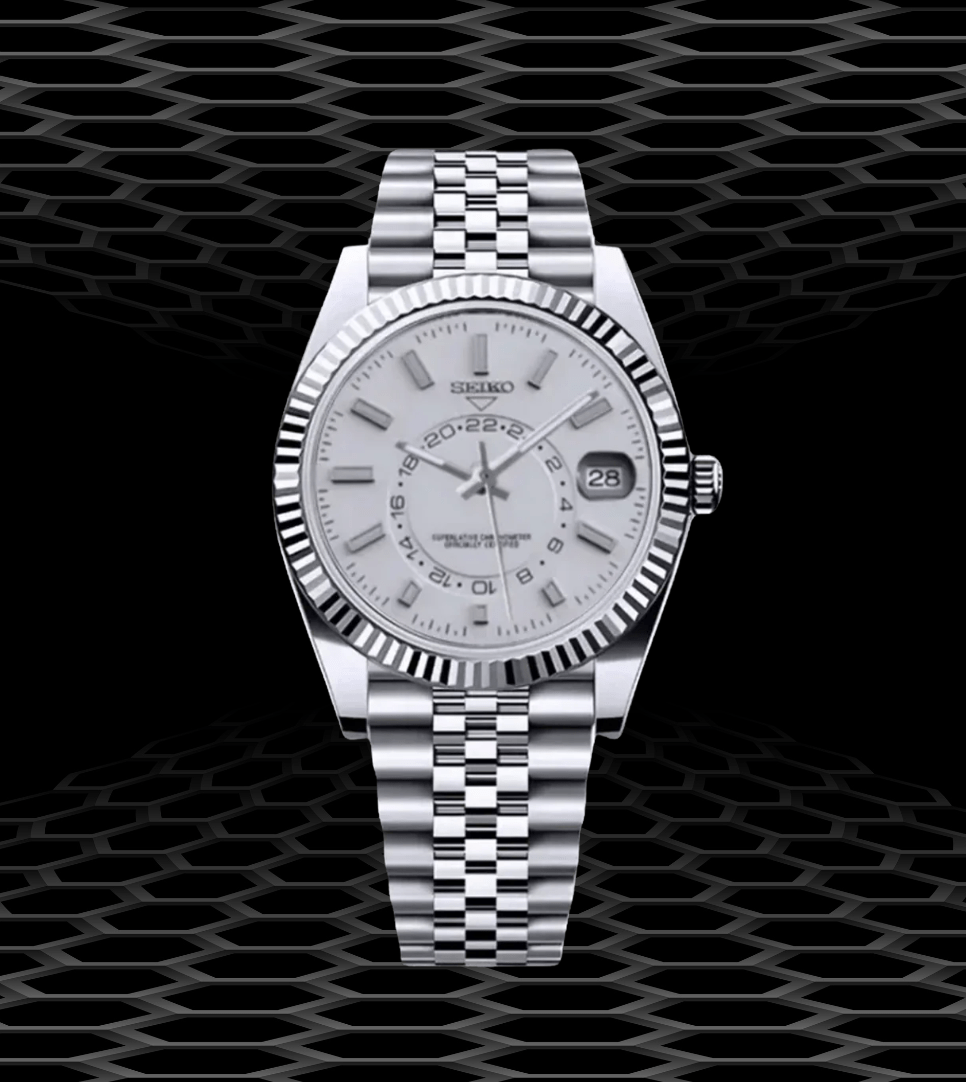 SeikoMod Sky-Dweller Classic White