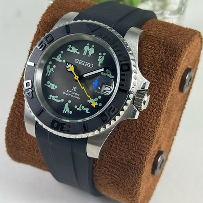 SeikoMod Submariner Funny position 40MM