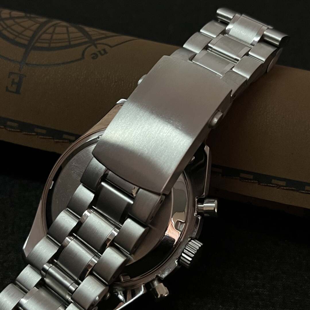 SeikoMod Speedmaster Moonwatch Black - Orange