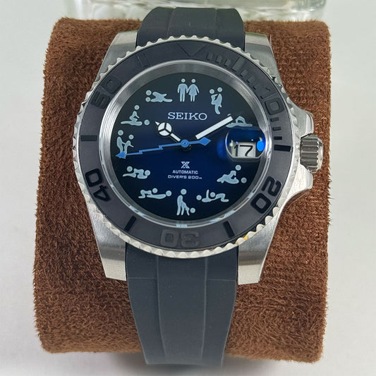 SeikoMod Submariner Funny position