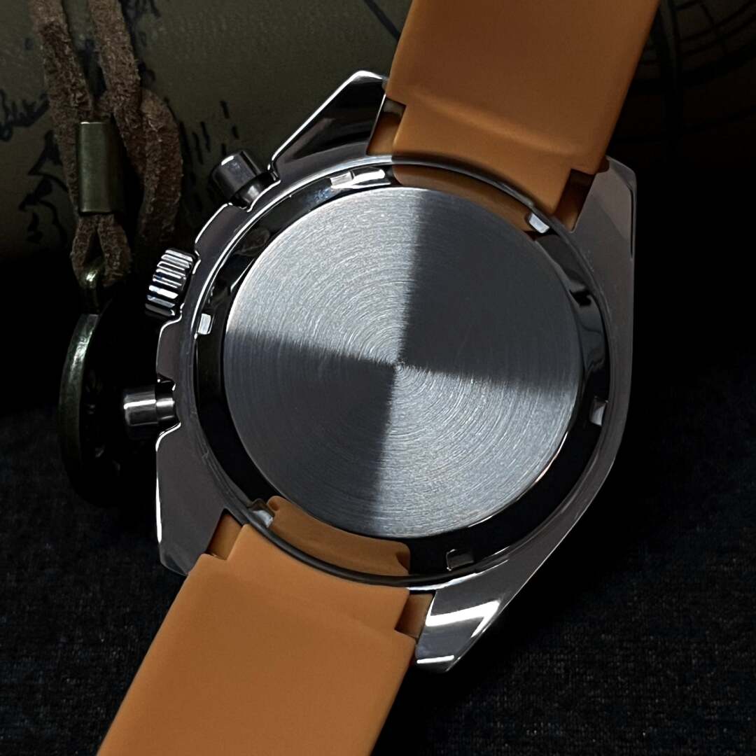 SeikoMod Speedmaster Moonwatch Black - Orange