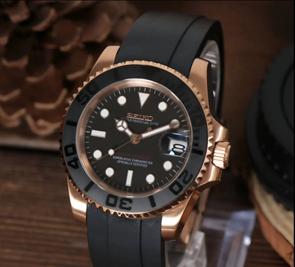 Seiko Mod Yacht Master Rose Gold