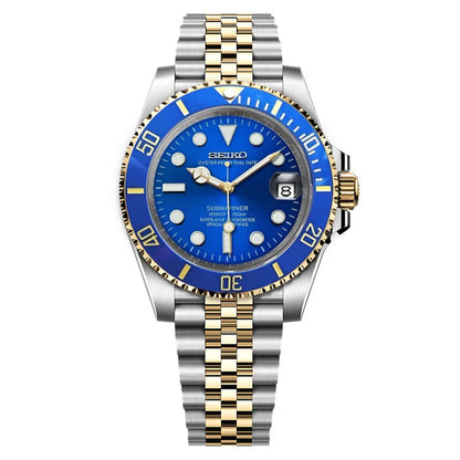 SeikoMod Submariner Twotone Blue