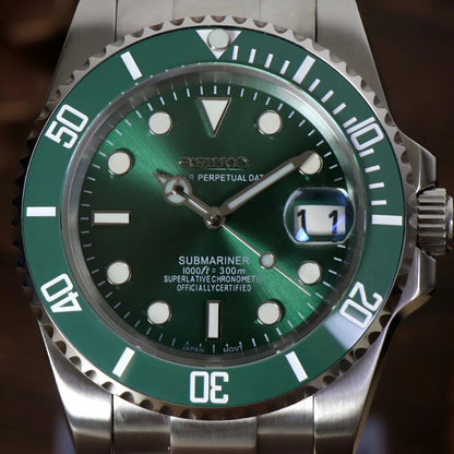 SeikoMod Submariner Hulk nh35 movement