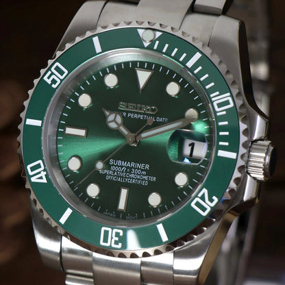 SeikoMod Submariner Hulk nh35 movement