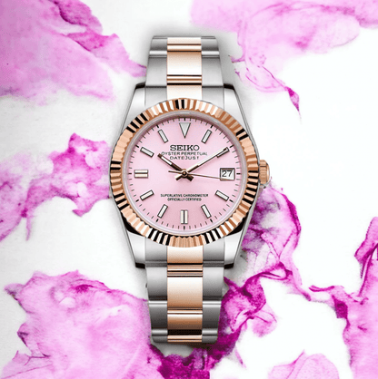 SeikoMod Datejust Baby Pink