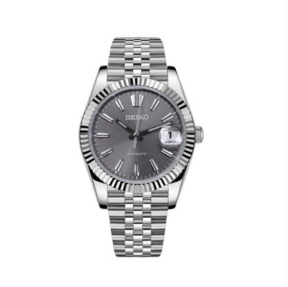 SeikoMod Datejust Sunburst Grey Jubilee