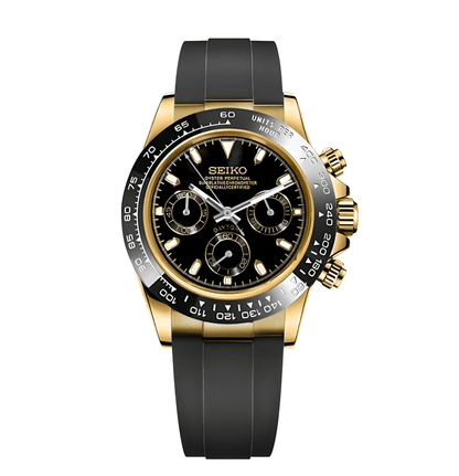 SeikoMod Daytona Gold Black mod