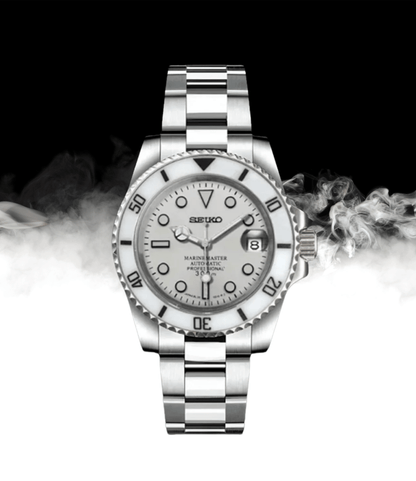 SeikoMod Submariner White dial
